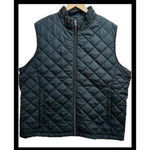 Hawke & Co Men’s XL Black Chelsea Quilted Vest Jacket Water Resistant
